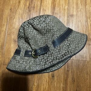 Coach black and gray bucket hat